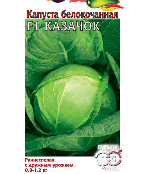 Капуста белокочанная Казачок F1 семена 